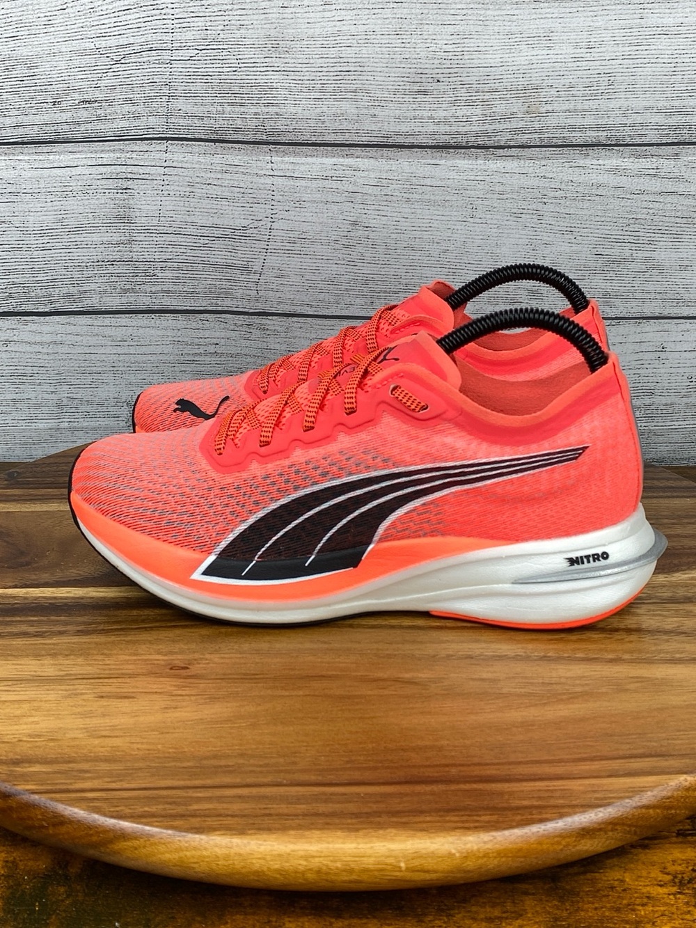 Puma Deviate Nitro Lava Blast Coral Running Shoes 194453-01 Women’s Size 8.5